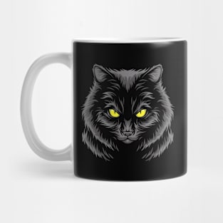 Scary Cat Face Mug